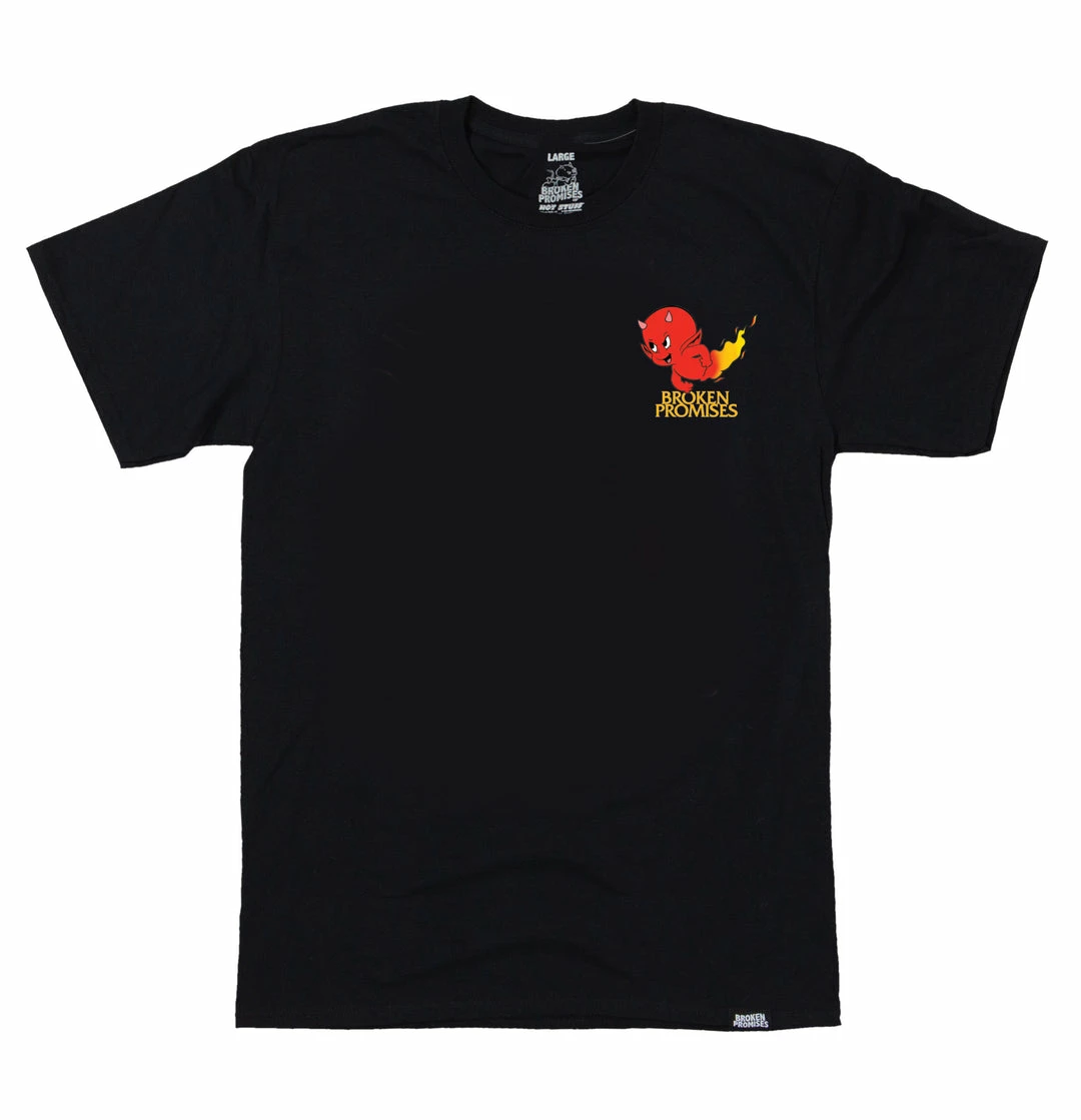 BROKEN PROMISES Shirts Play With Fire SST Black - BP X Hot Stuff 4 BROKEN PROMISES Shirts Play With Fire SST Black - BP X Hot Stuff