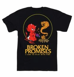 BROKEN PROMISES Shirts Play With Fire SST Black - BP X Hot Stuff 11 BROKEN PROMISES Shirts Play With Fire SST Black - BP X Hot Stuff
