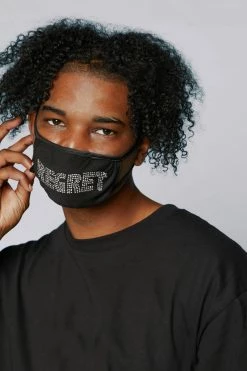 CASH Regret Rhinestone Face Covering