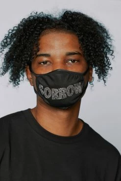 CASH Sorrow Rhinestone Face Covering